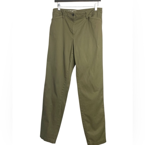Talbots Straight Leg Olive Green Chinos - Picture 1 of 14